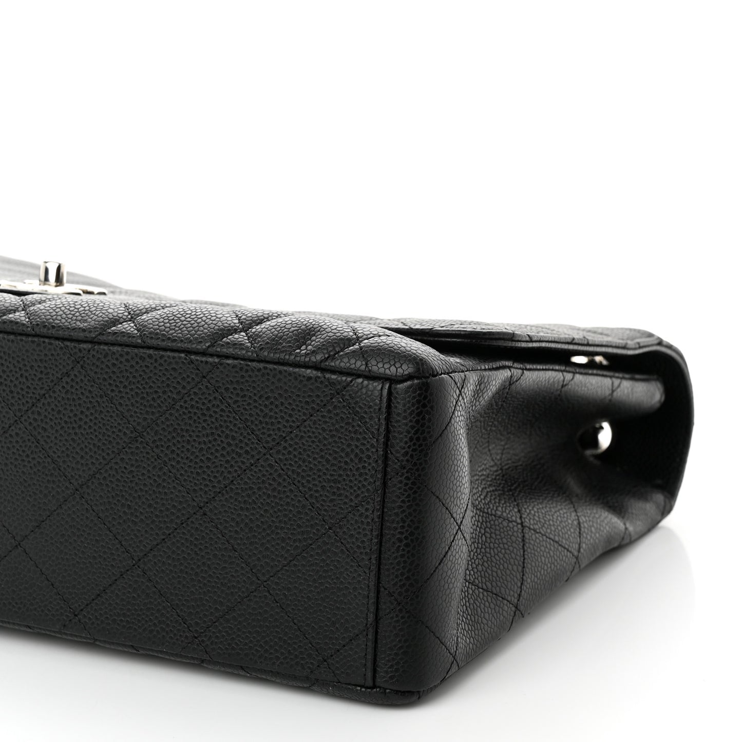 Caviar Quilted Maxi Single Flap Black