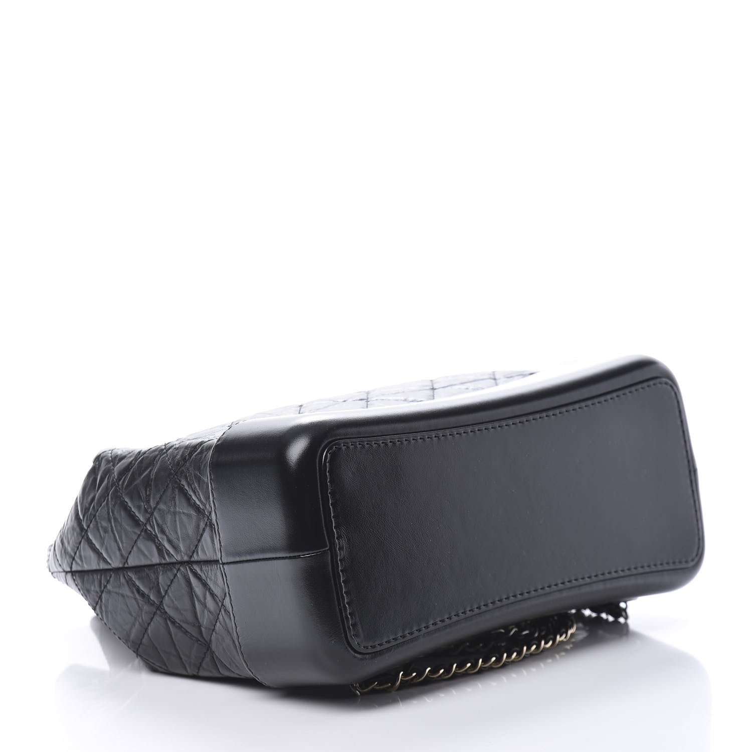 Chanel Aged Calfskin Quilted Gabrielle Backpack Black 3 of 9