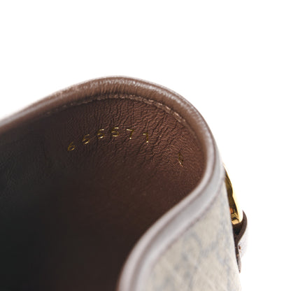 Gucci GG Supreme Monogram Granada Kid Mens Horsebit Lug Sole Mules 8 Beige Ebony New Acero 8 of 9