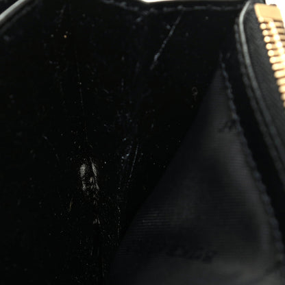 Burberry Signature Grain Calfskin Check Embossed Porter Continental Wallet Black 7 of 8