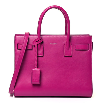 Saint Laurent Calfskin Baby Sac De Jour Fuchsia 1 of 9