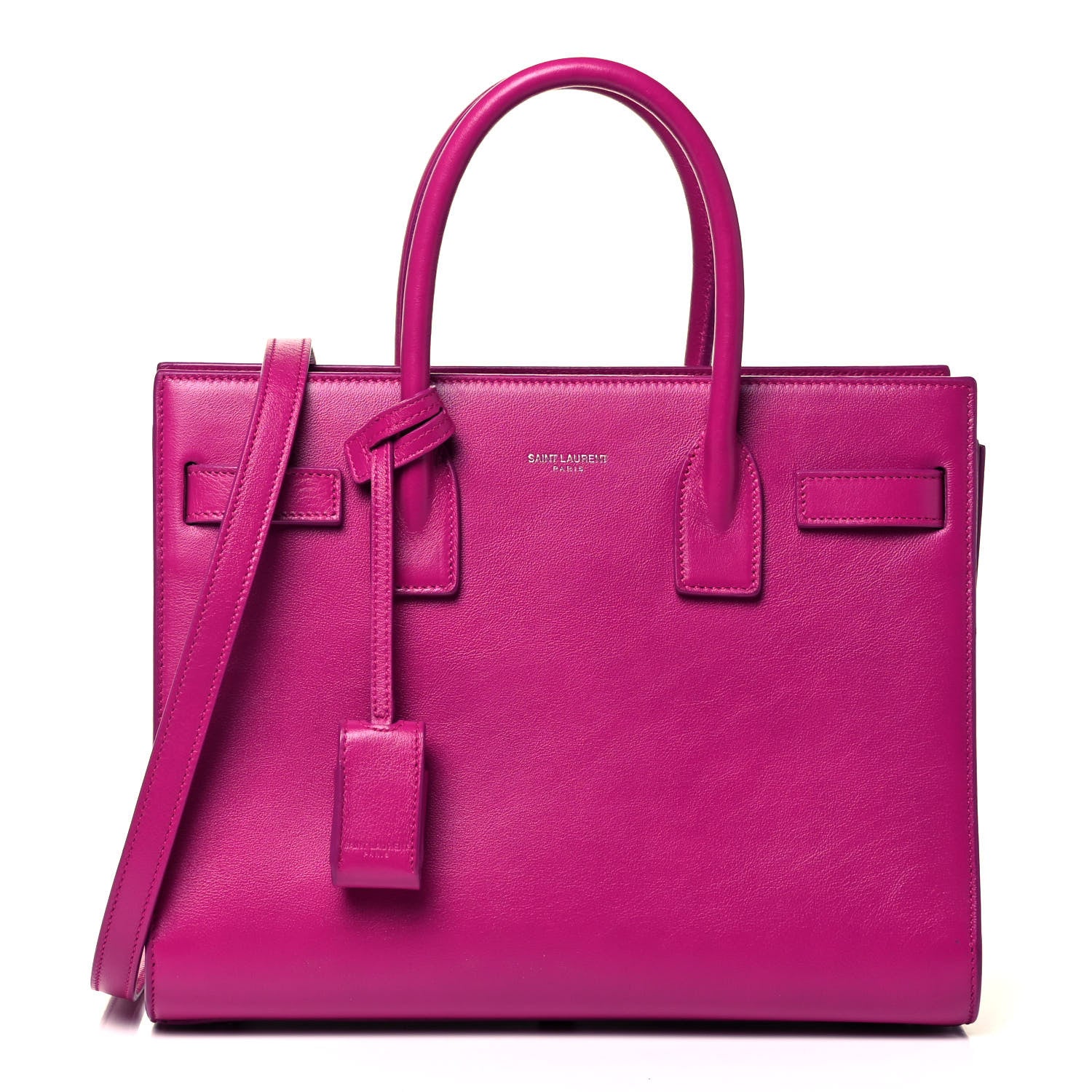 Saint Laurent Calfskin Baby Sac De Jour Fuchsia 1 of 9