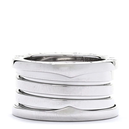 Bulgari 18K White Gold B.Zero1 Four-Band Ring 51 5.75 3 of 6