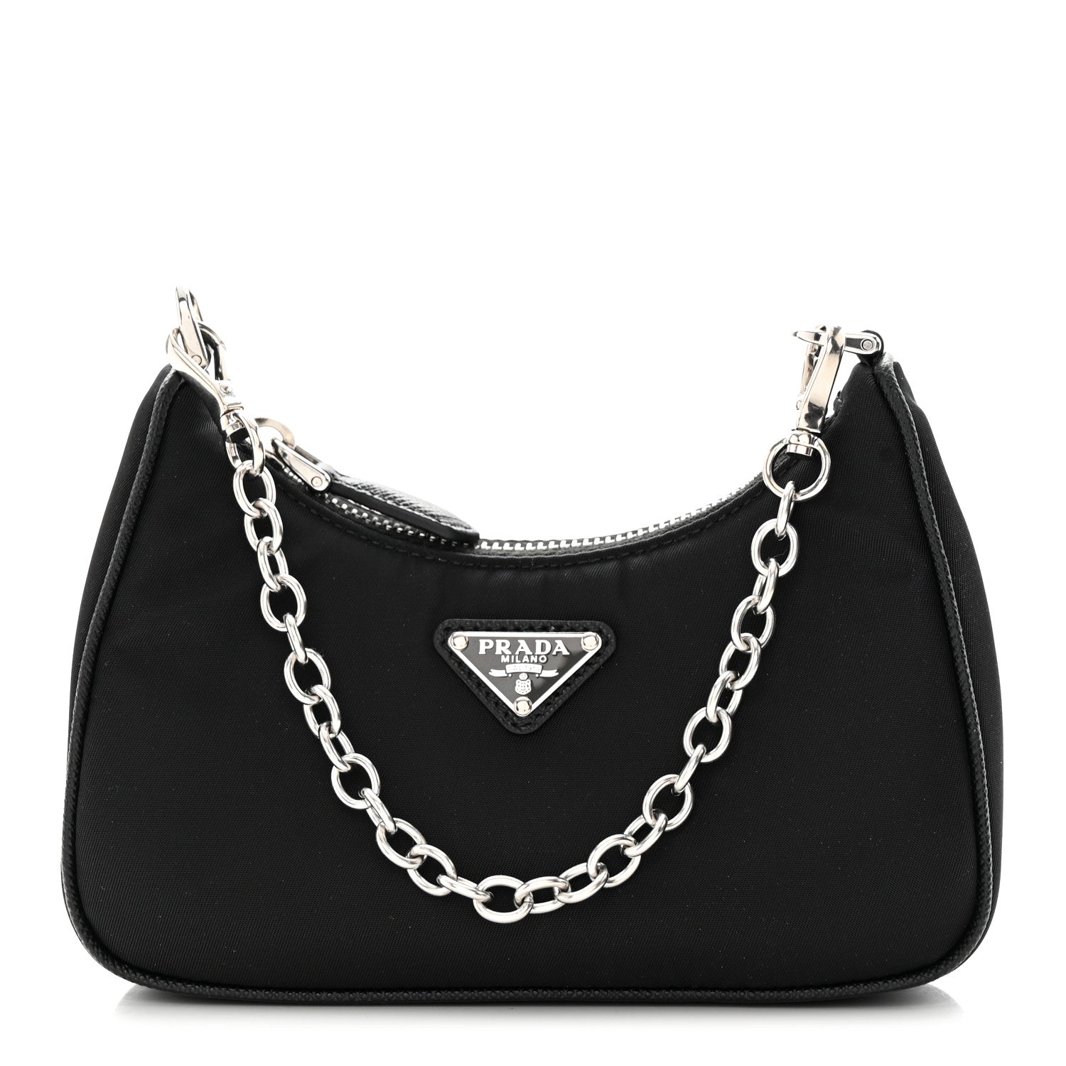 Prada Tessuto Nylon Mini Re-Edition 2000 Shoulder Bag Black 1 of 11