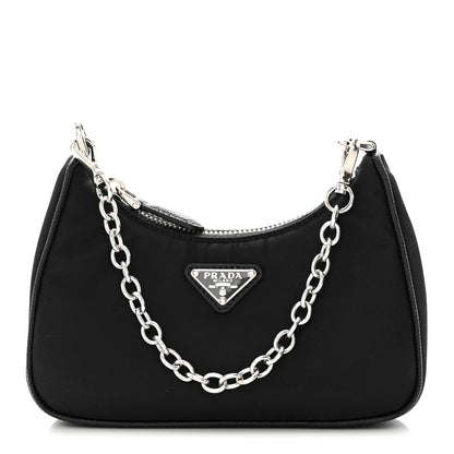 Prada Tessuto Nylon Mini Re-Edition 2000 Shoulder Bag Black 1 of 11