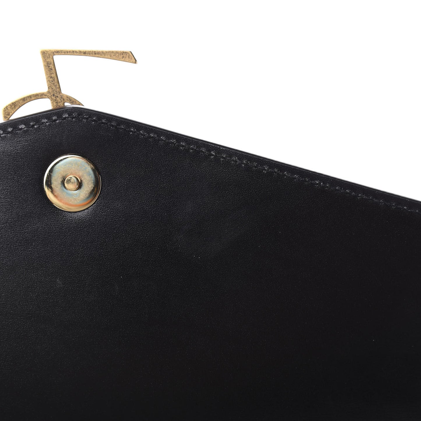 Smooth Calfskin Monogram Medium Sulpice Shoulder Bag Black