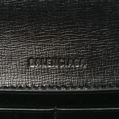 Balenciaga Calfskin Stripe Embossed Gossip Chain Bag XS Black 6 of 9