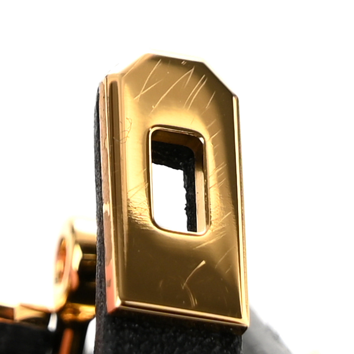 Hermes Tadelakt Mini Kelly Twilly Bag Charm Black 6 of 7