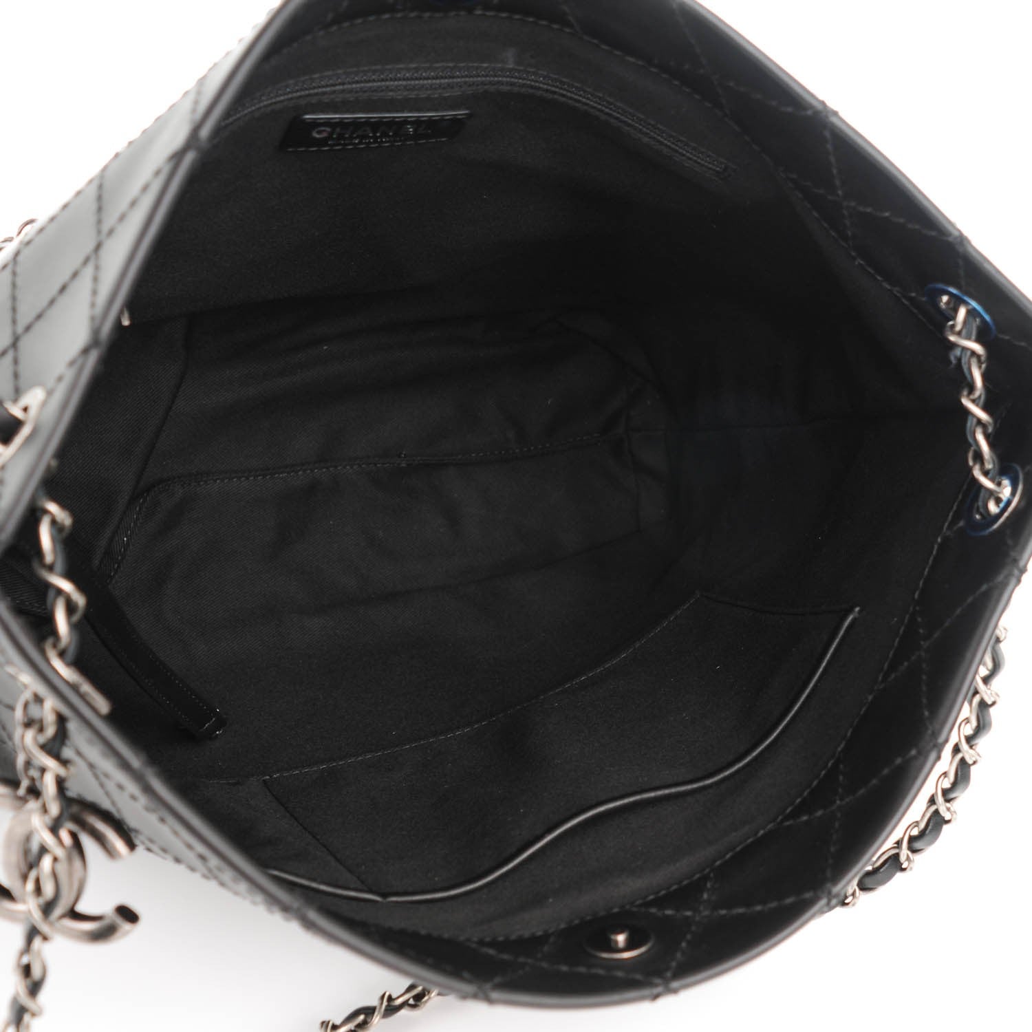 Chanel Calfskin CC Pocket Hobo Black 6 of 8