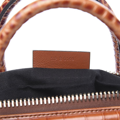 Givenchy Calfskin Crocodile Embossed Small Antigona Cognac 6 of 13