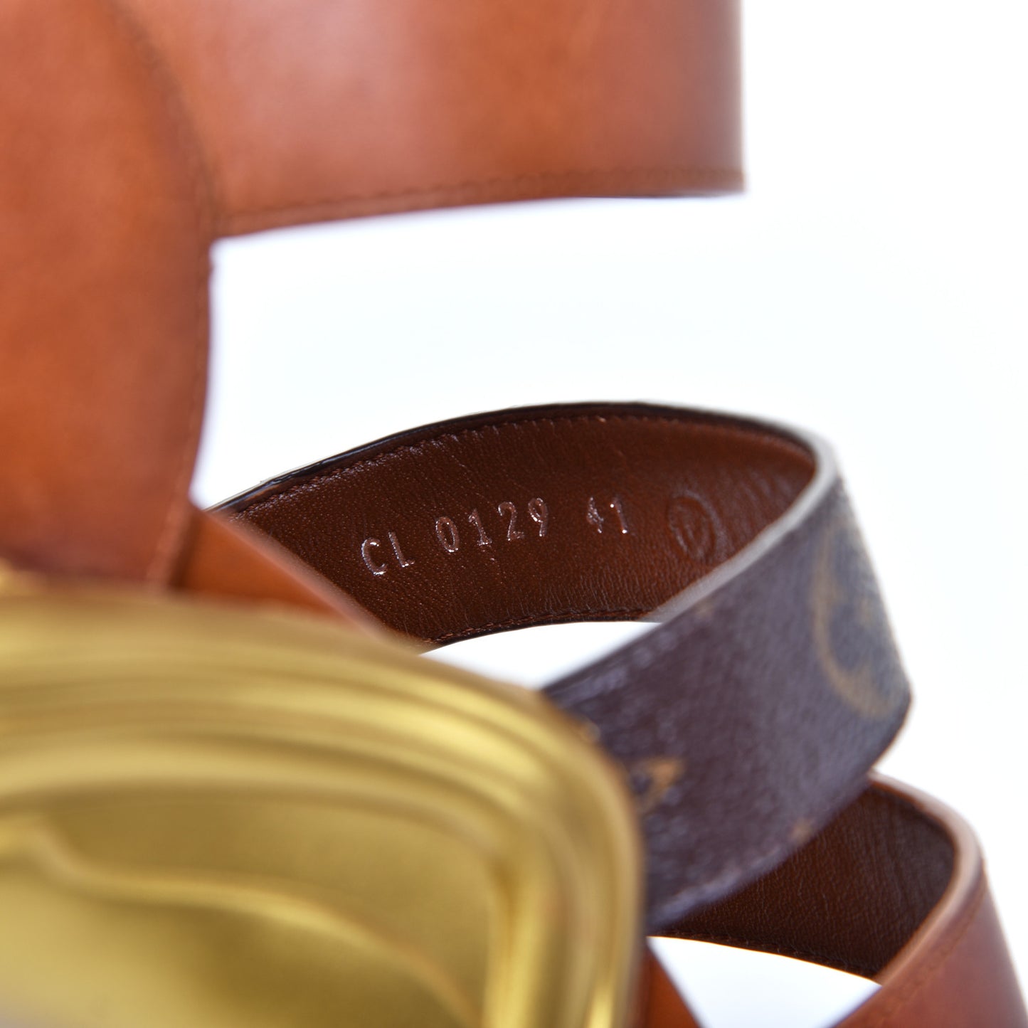Calfskin Monogram LV Archlight Sandal 41 Gold