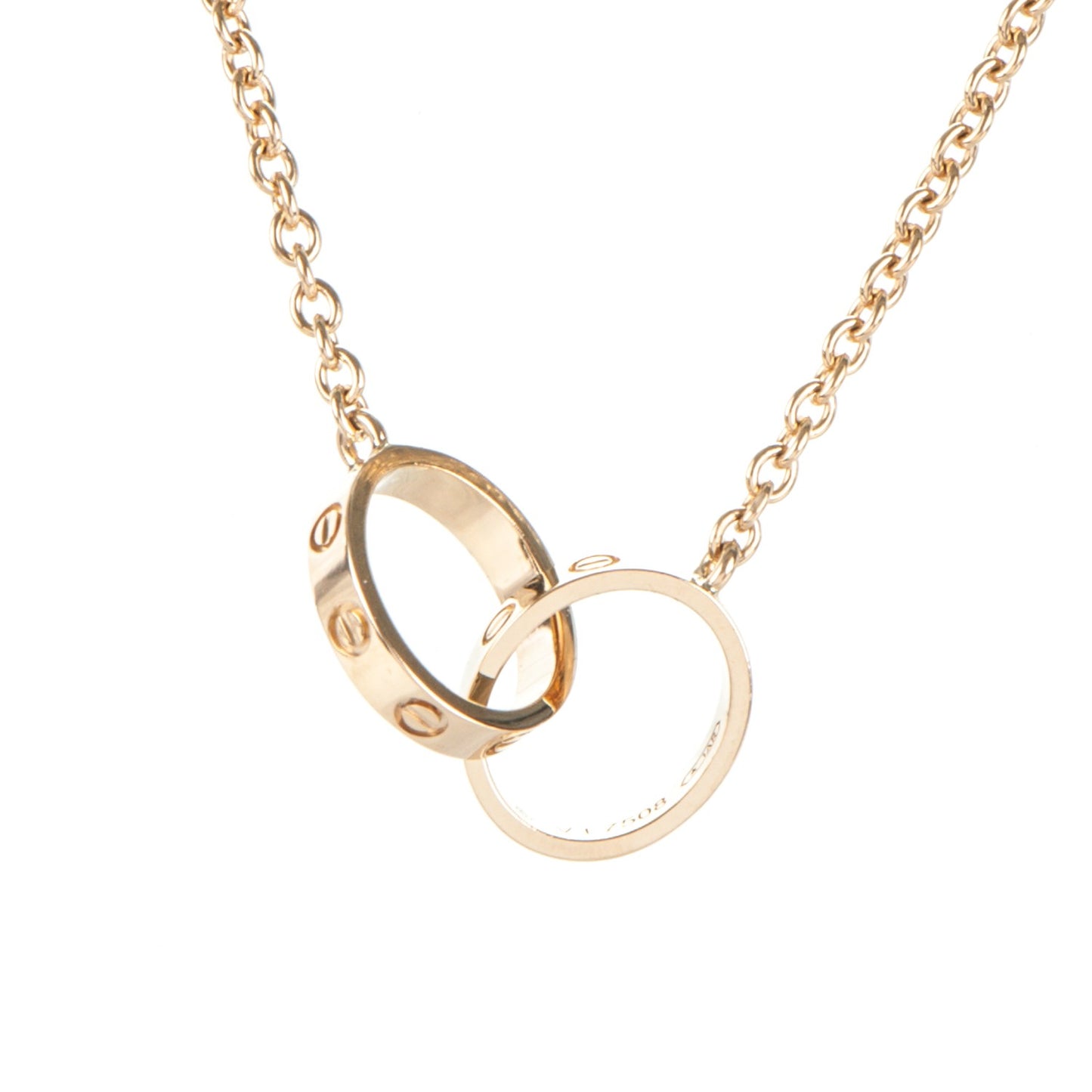 18K Yellow Gold Interlocking LOVE Necklace
