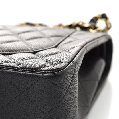 Chanel Caviar Quilted Jumbo Double Flap Black 18 of 18