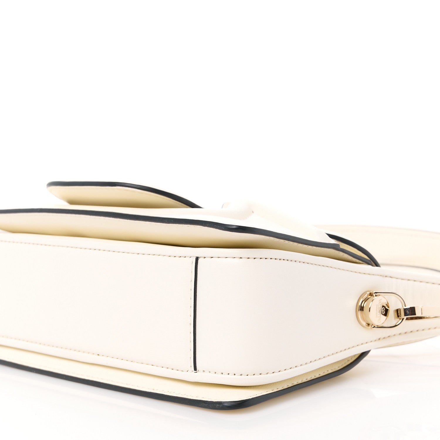 Valentino Garavani Vitello Sculpture Shoulder Bag Ivory 10 of 12