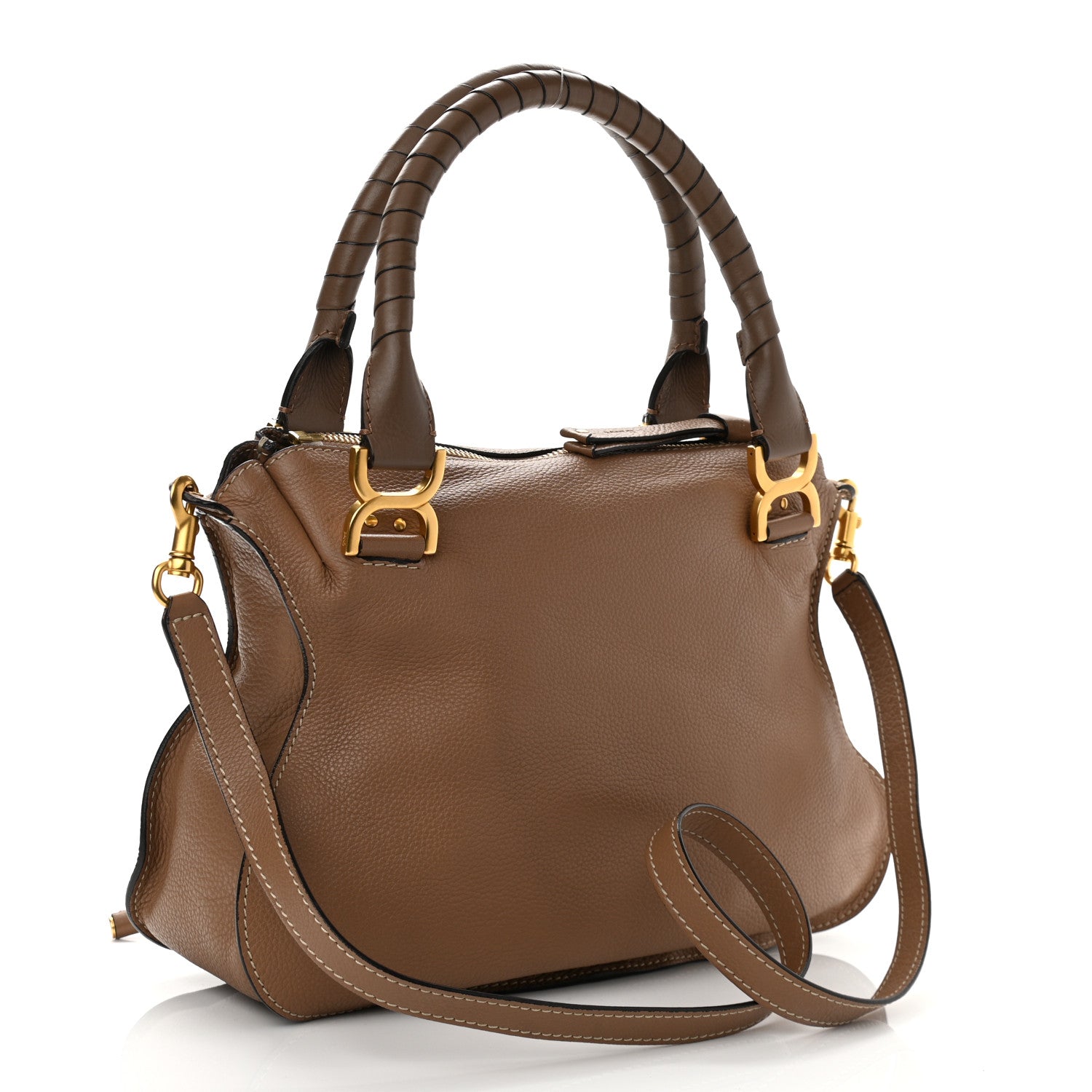 Chloe Calfskin Medium Marcie Satchel Nut 2 of 12