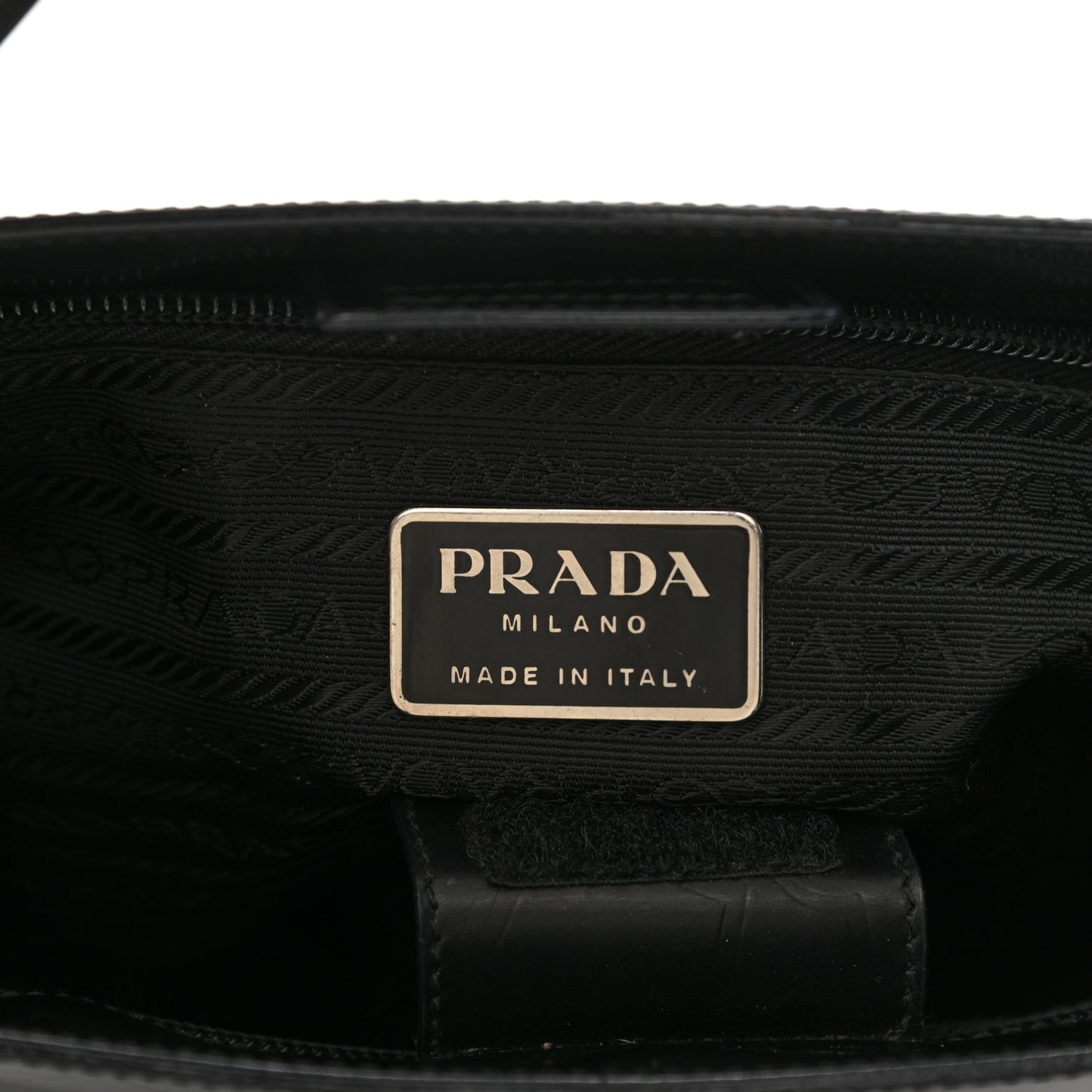 Calfskin Embossed Shoulder Bag Black