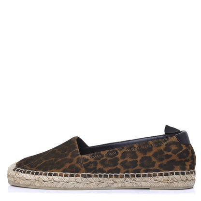 Saint Laurent Suede Leopard Print Espadrilles 39.5 1 of 9
