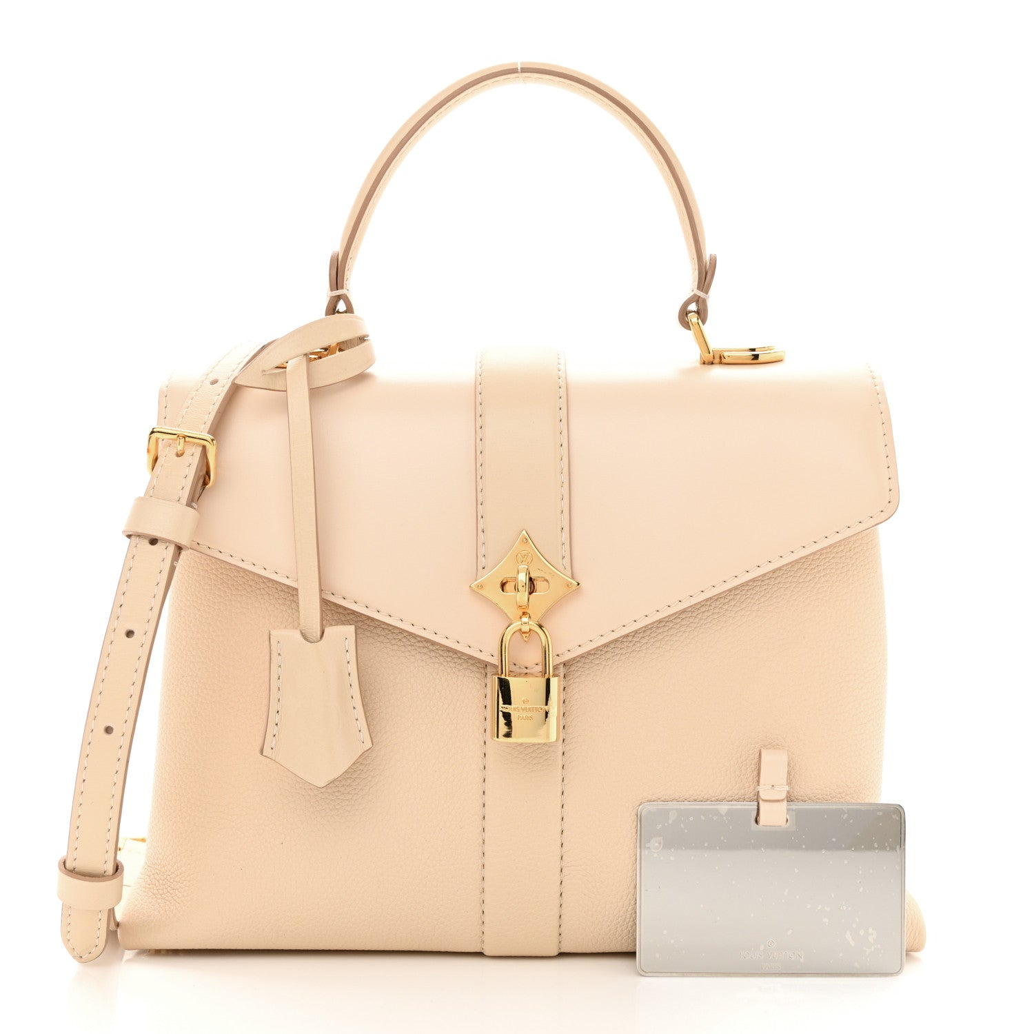Louis Vuitton Grained Smooth Calfskin Rose Des Vents PM Creme 3 of 10