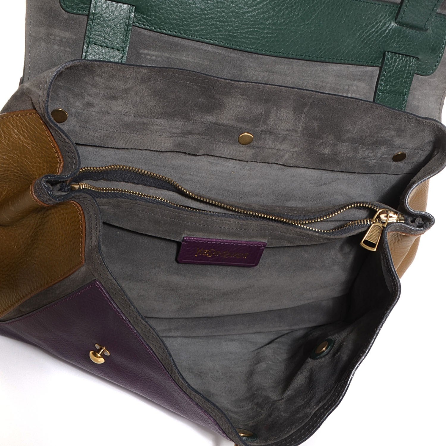 Saint Laurent Calfskin Medium Tri-Color Muse Two 5 of 8