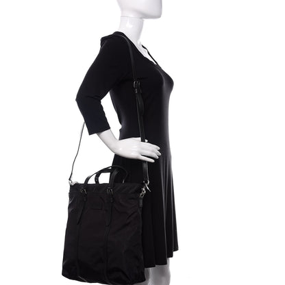 Gucci Nylon Monogram Medium Vertical Tote Black 2 of 9