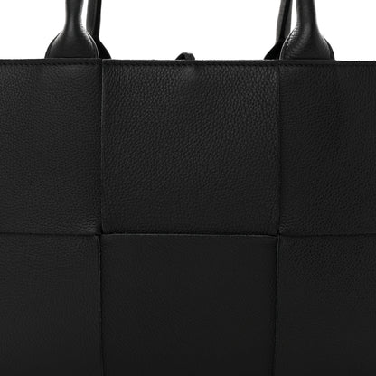 Bottega Veneta Grained Calfskin Intrecciato Small Arco Tote Black 9 of 12