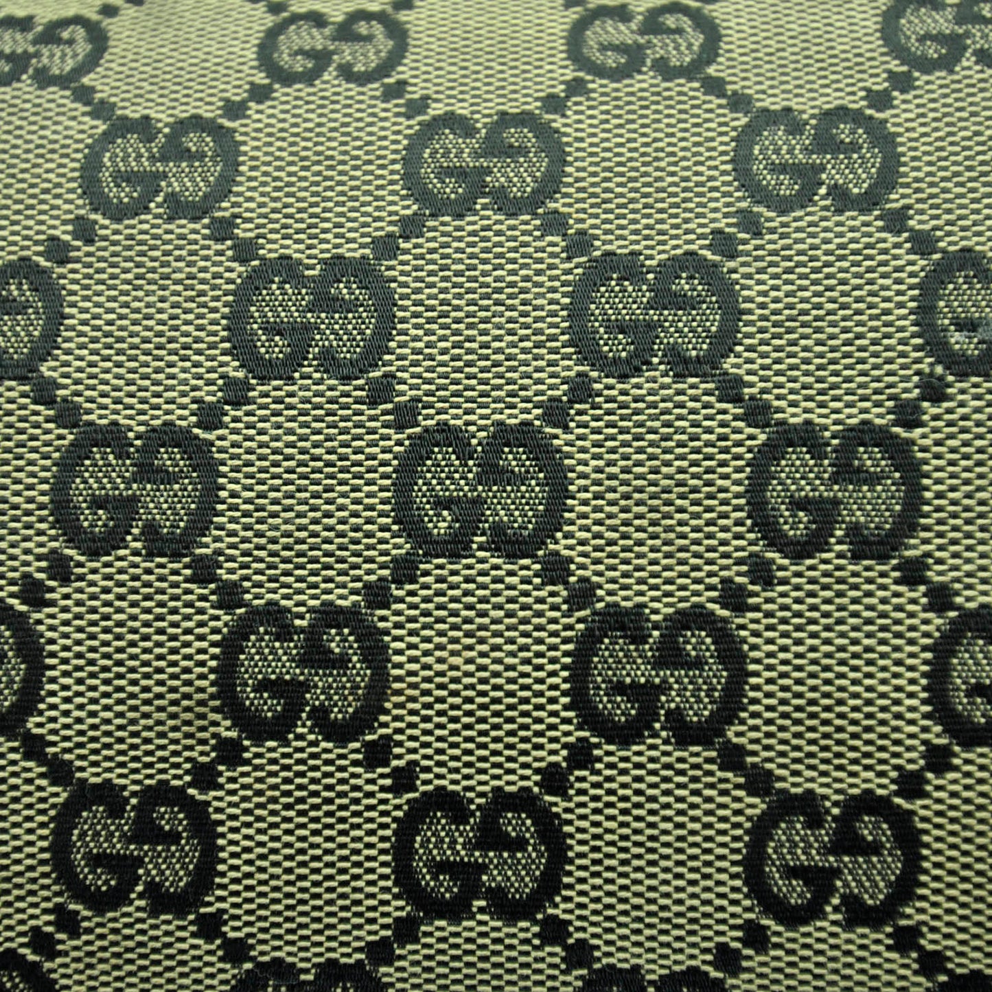 Monogram Canvas and Leather Tote Black