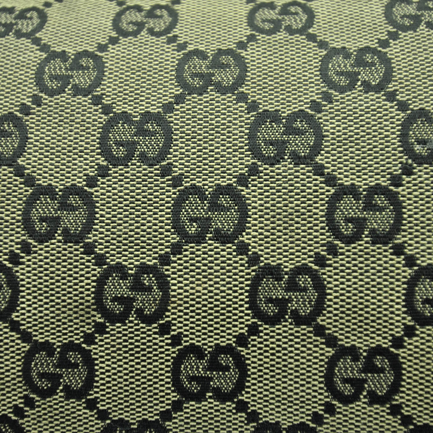 Gucci Monogram Canvas and Leather Tote Black 7 of 11