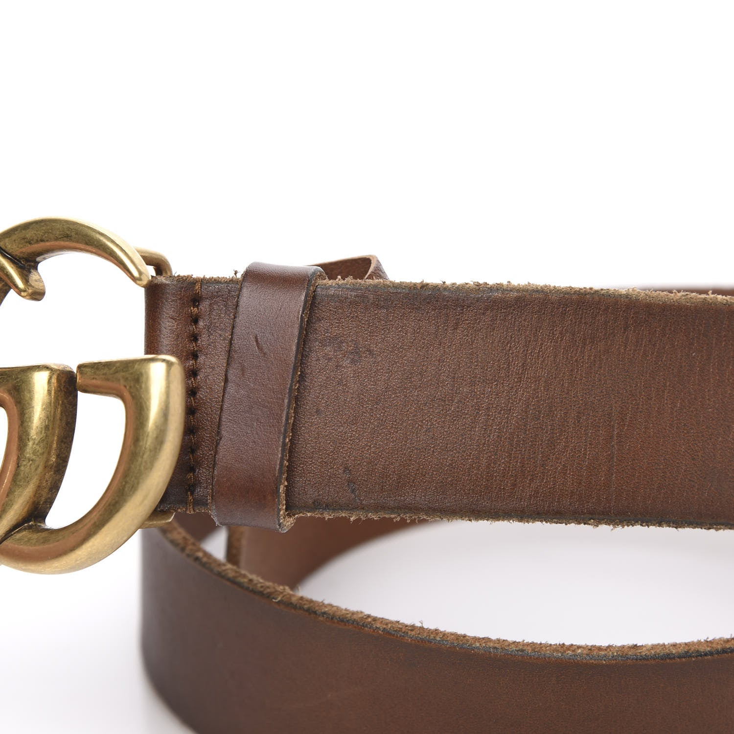 Gucci Faded Calfskin Double G 40mm Belt 85 34 Cuir 6 of 6