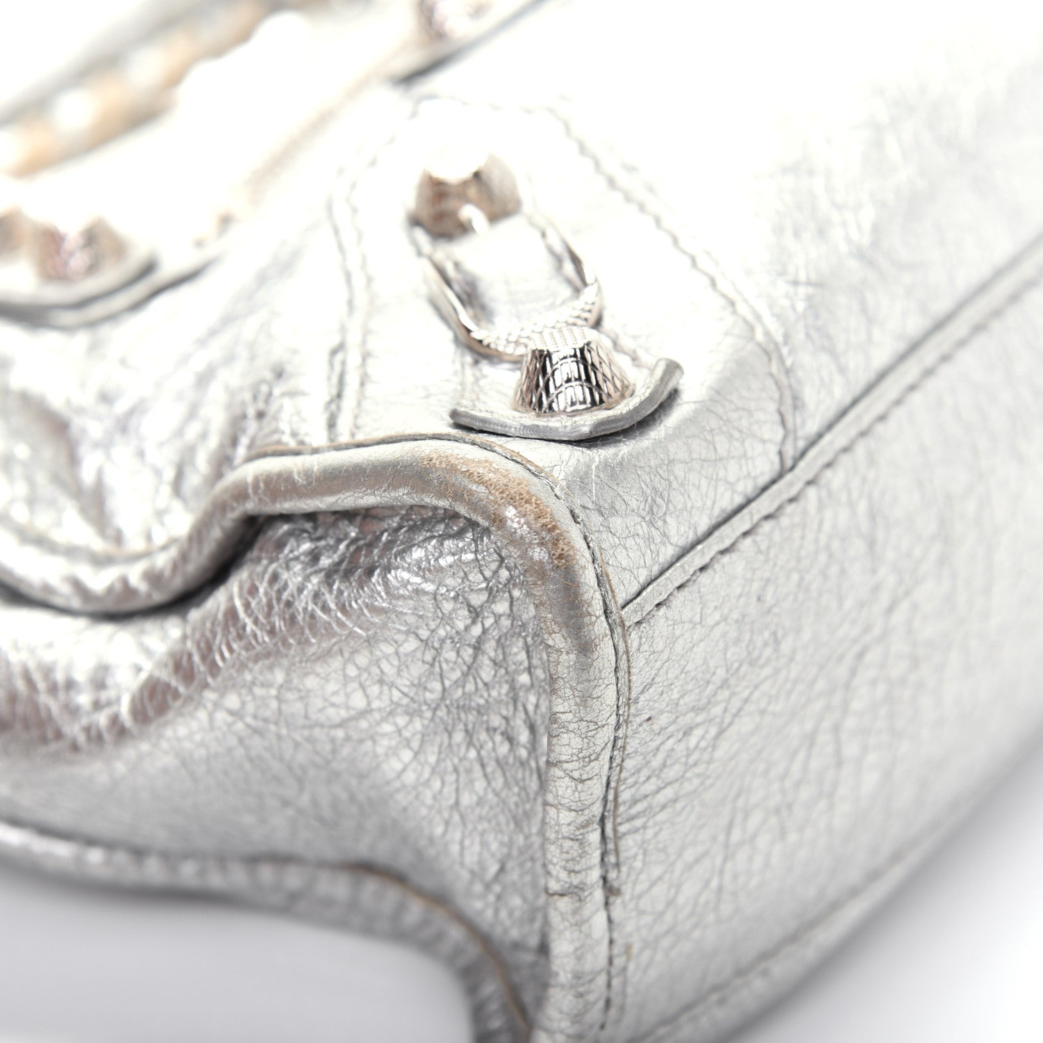 Balenciaga Agneau Giant 12 Silver Hardware Mini City Gris Aluminum 12 of 20