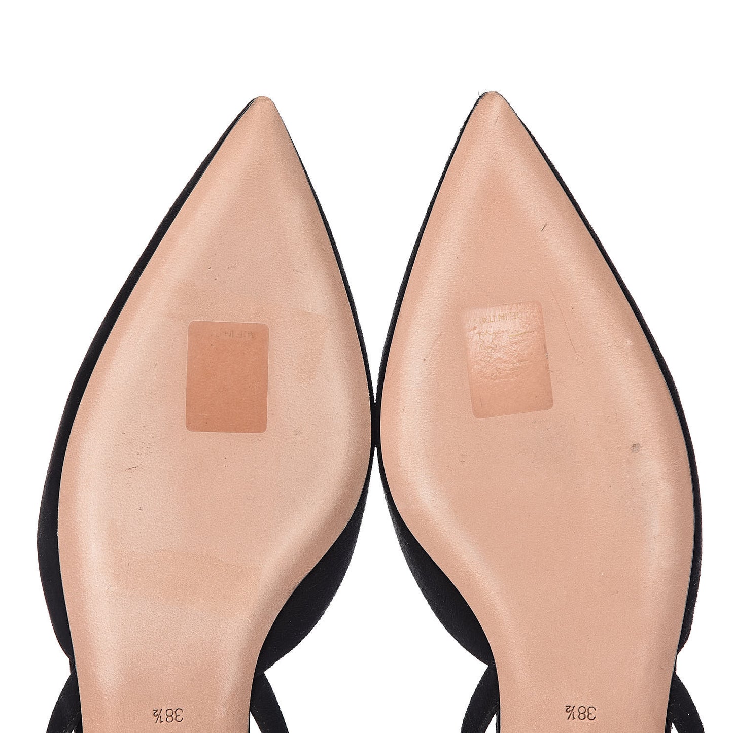 Suede Feather Dior Ethnie Flats 38.5 Black