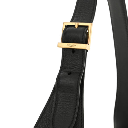 Saint Laurent Grained Calfskin Small Le 5 A 7 Soft Hobo Black 12 of 12