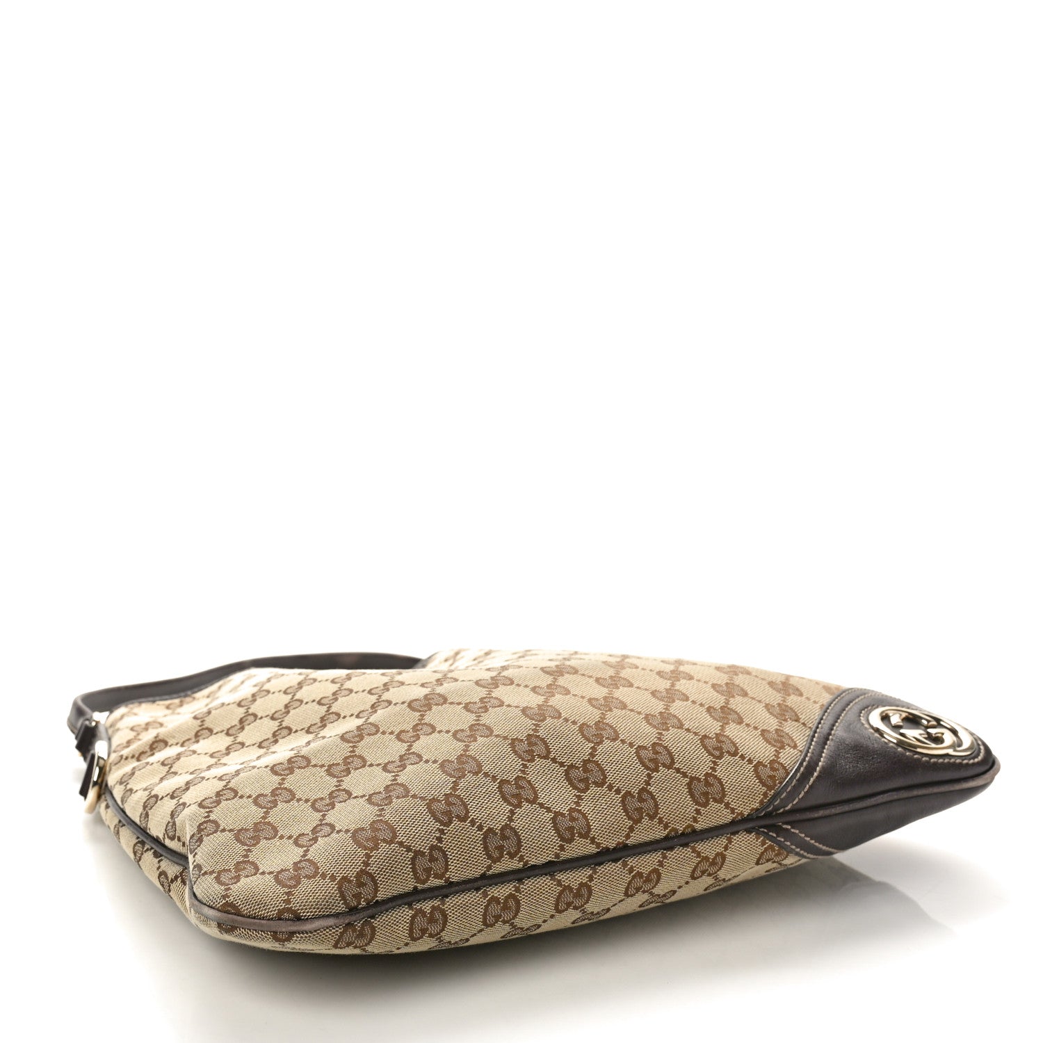 Gucci Monogram Medium New Britt Hobo Dark Brown 5 of 12