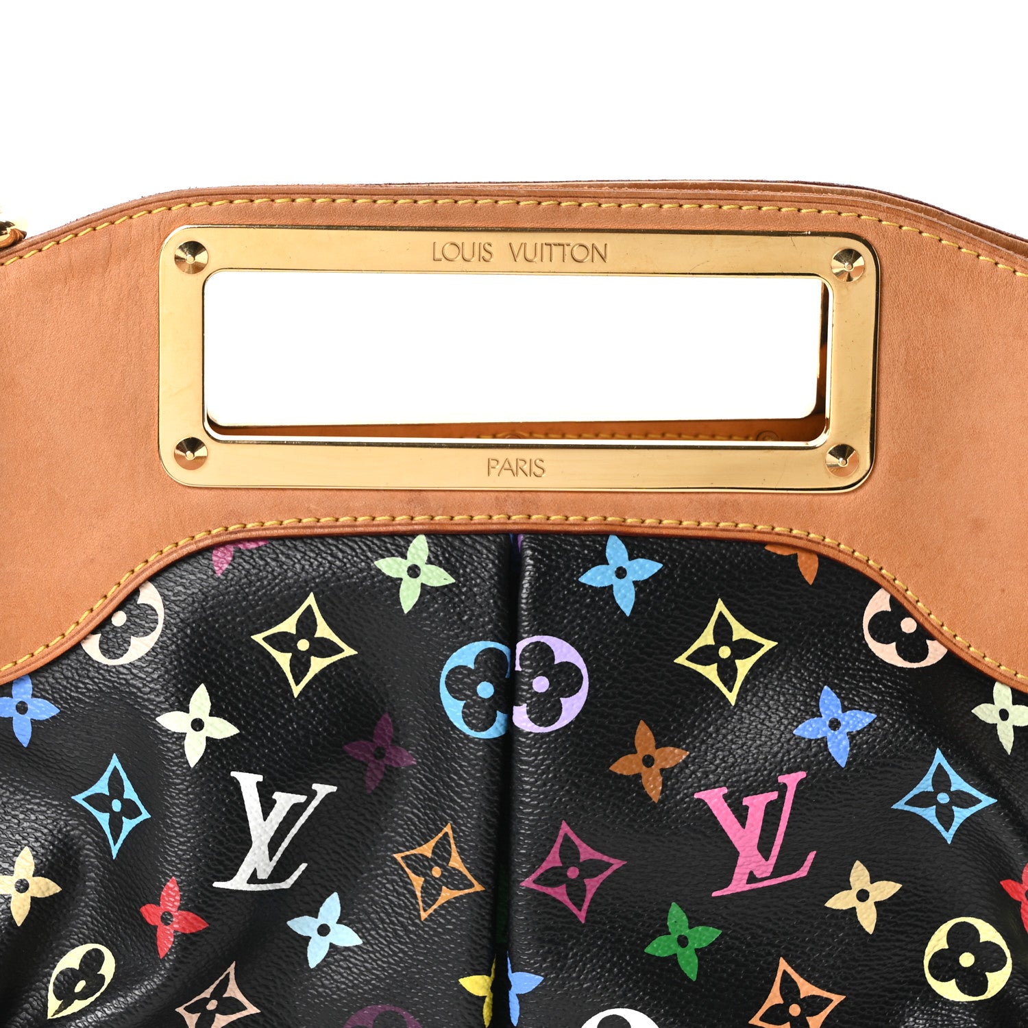 Louis Vuitton Monogram Multicolor Judy MM Black 6 of 8