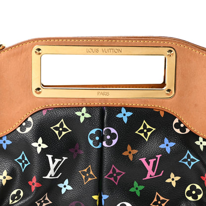 Louis Vuitton Monogram Multicolor Judy MM Black 6 of 8
