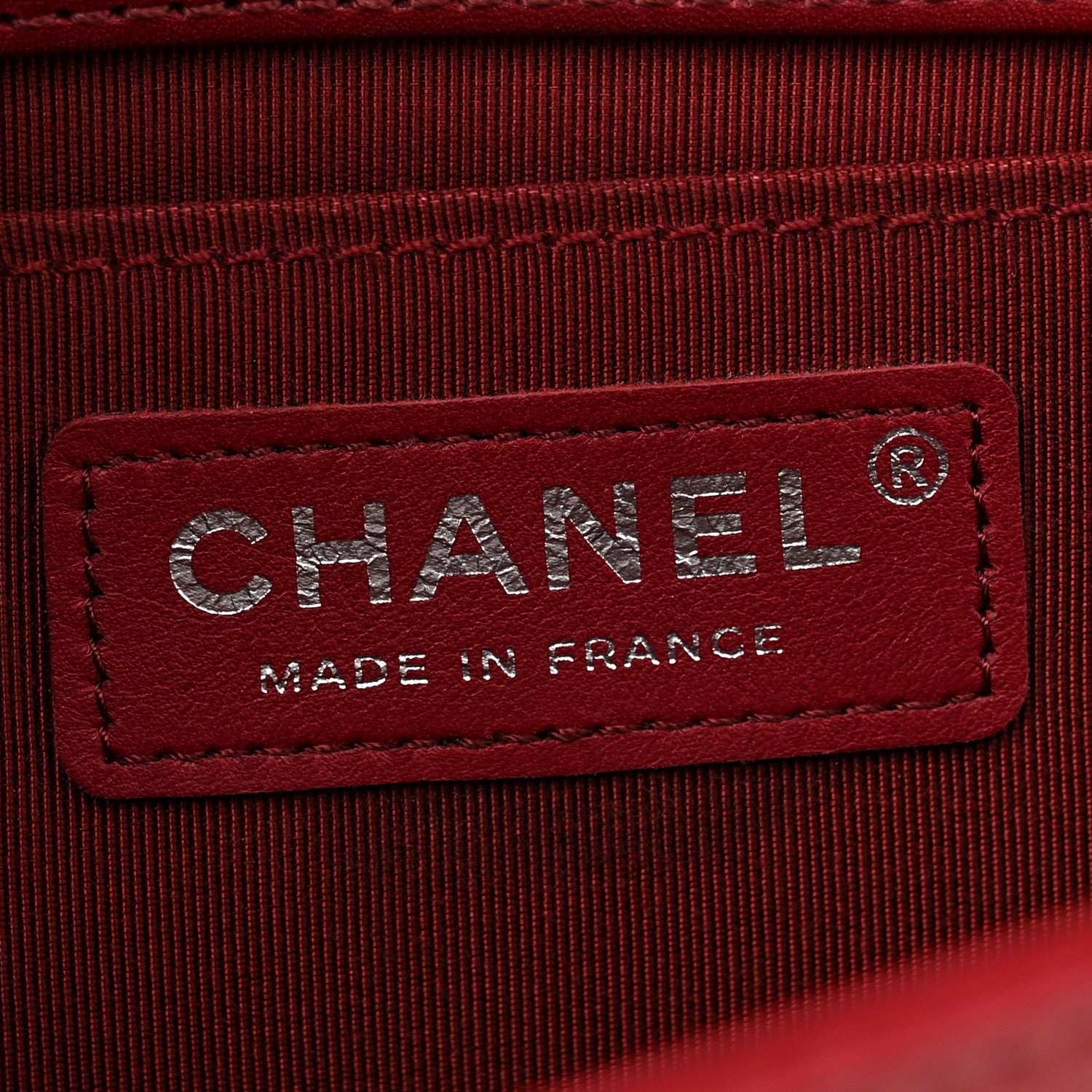 Chanel Calfskin Chevron Quilted Medium Boy Flap Dark Red 6 of 12