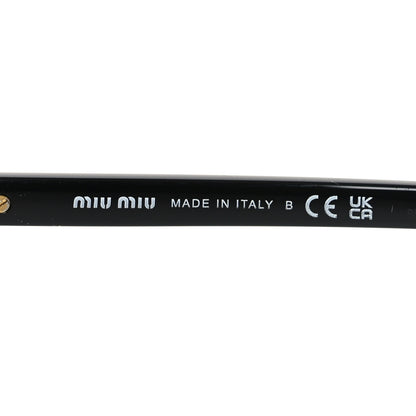 Miu Miu Acetate Oval Regard Sunglasses SMU04Z Slate Gray 5 of 7