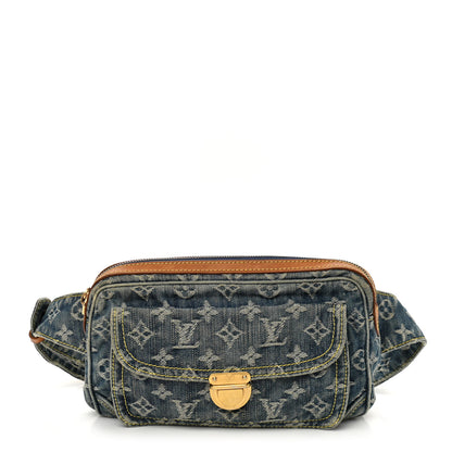 Louis Vuitton Monogram Denim Bum Bag Blue 1 of 10