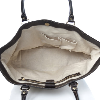 Gucci Monogram Lovely Heart Top Handle Dark Brown 5 of 11