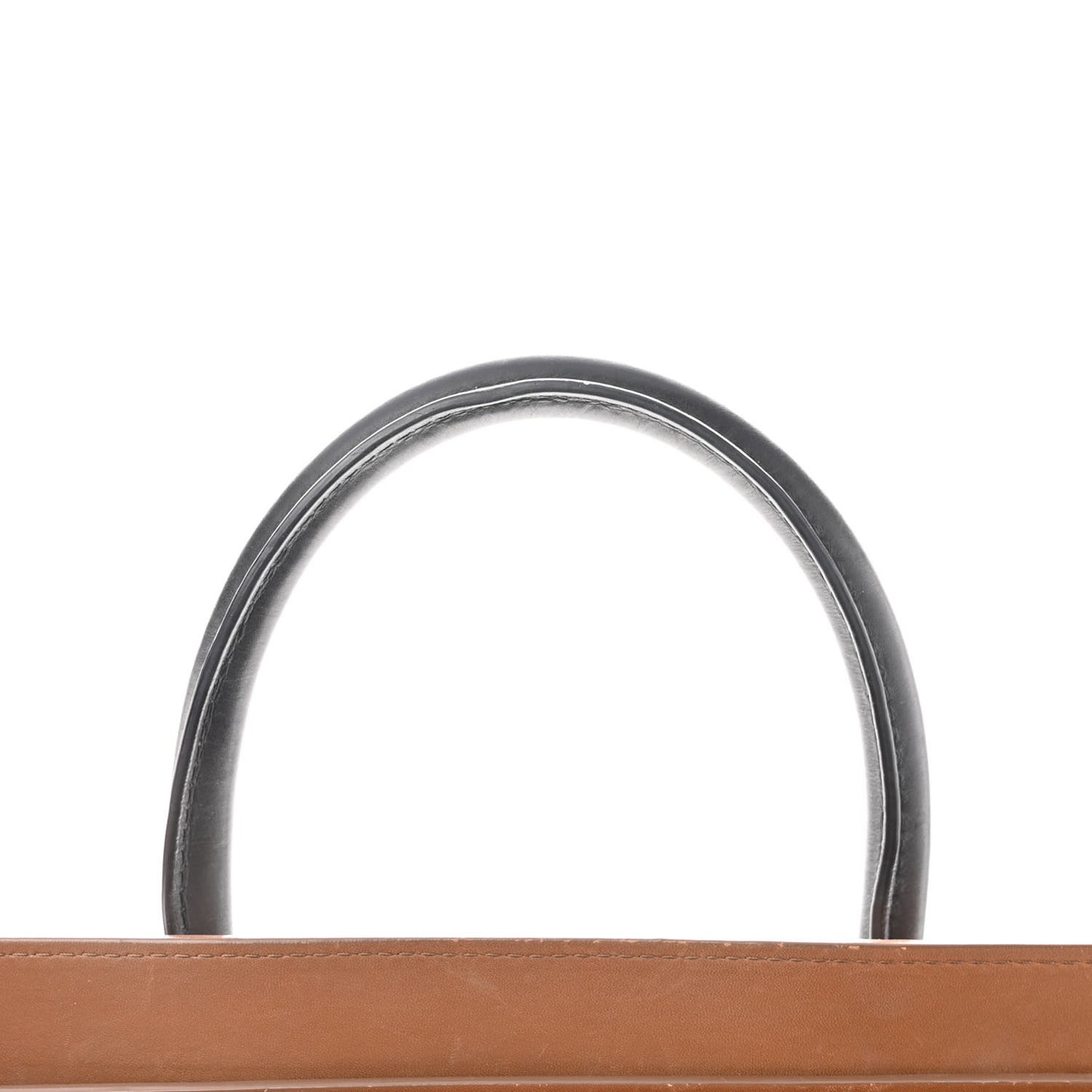 Satin Calfskin Mini Tri-Color Luggage White Brown