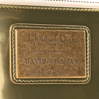 Christian Dior X DAVID WISEMAN Metallic Calfskin Laser Cut Large Lady Dior Gold 6 of 11