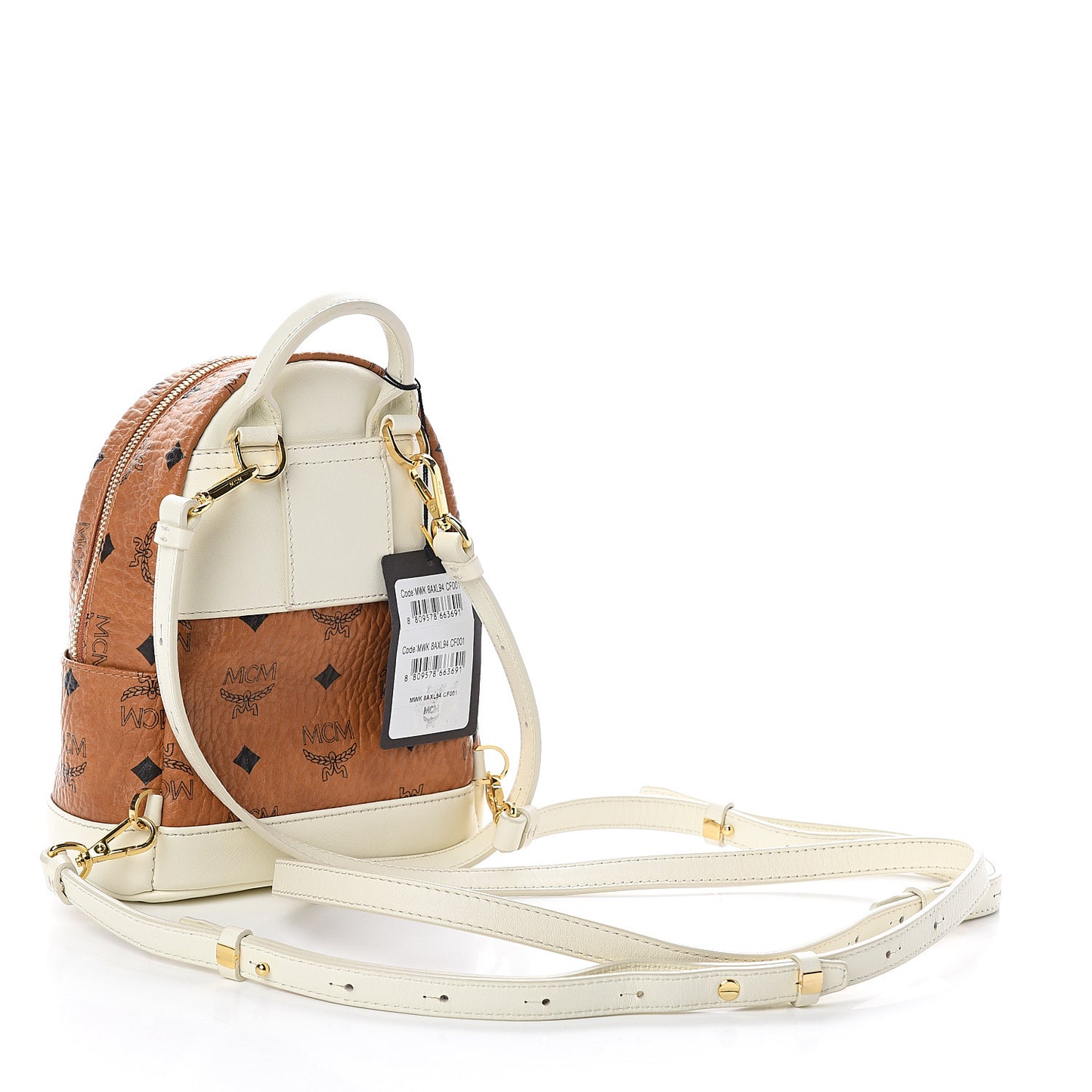 Visetos X-Mini Stark Backpack Cognac White