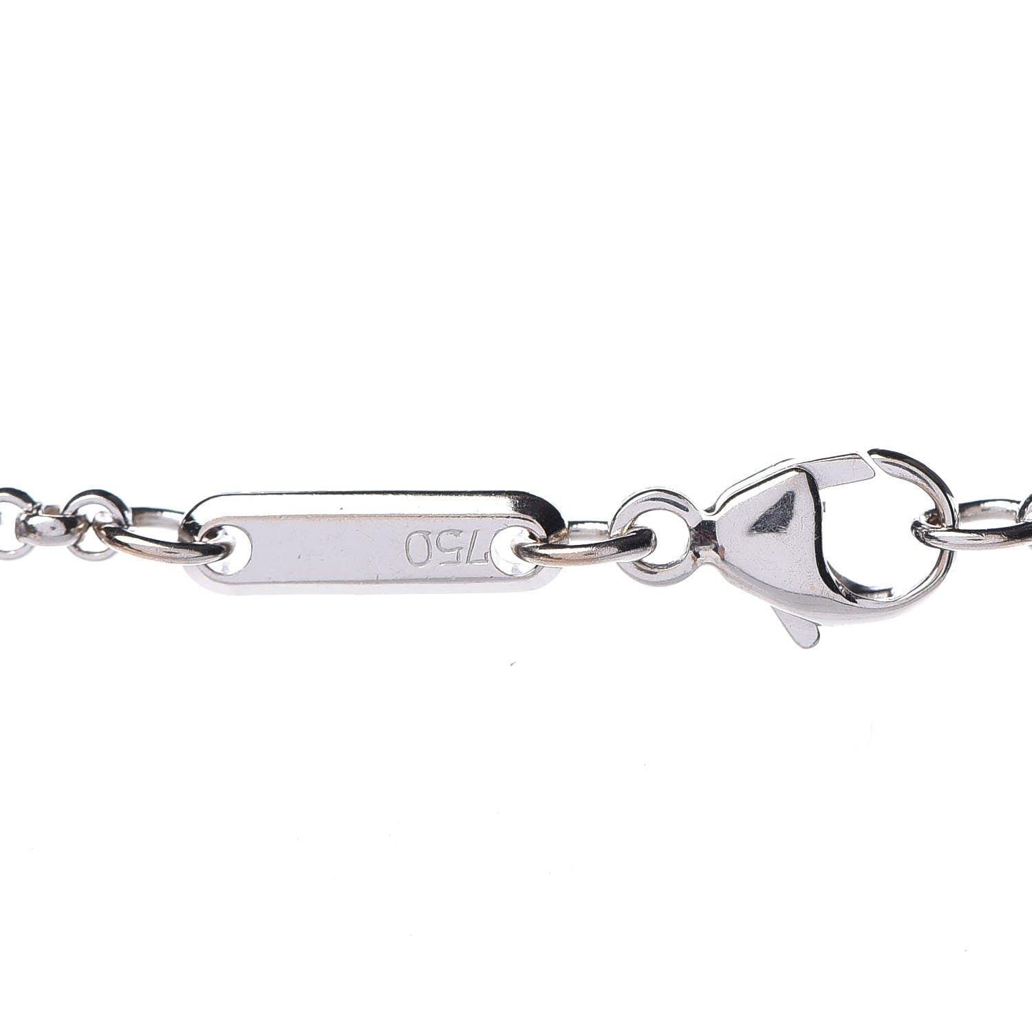 Chopard 18K White Gold Happy Diamonds Icons Heart Pendant Necklace 6 of 7
