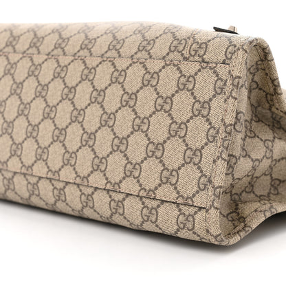 Balenciaga X GUCCI GG Supreme Monogram Neo Classic Silver Hardware City Beige Ebony 10 of 10