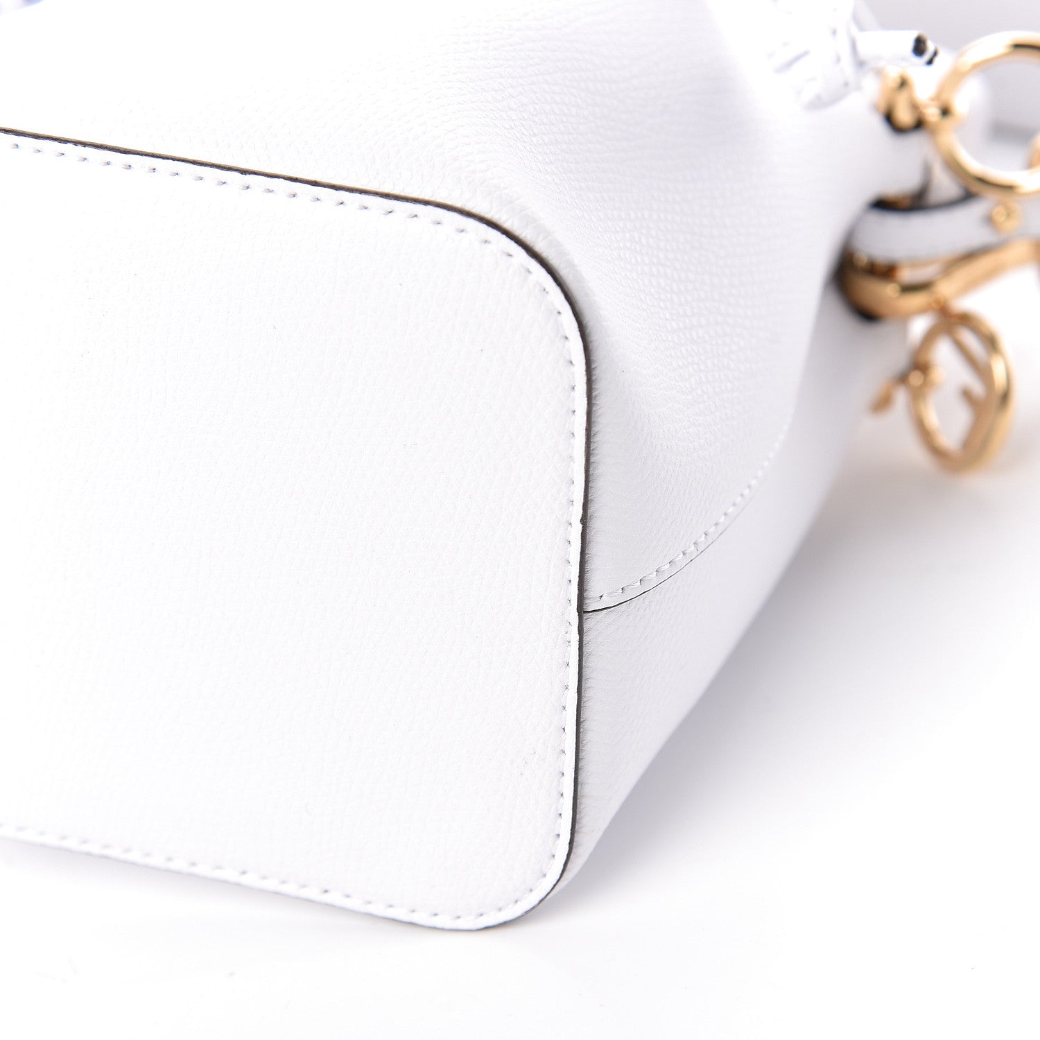Fendi Vitello Cruise F is Fendi Mini Mon Tresor Bucket Bag Optical White 11 of 11