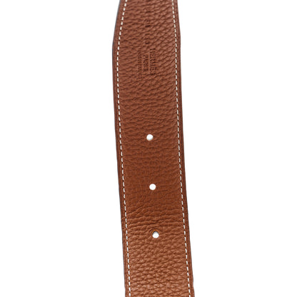 Hermes Box Togo 32mm Idem Belt 100 Black Gold 5 of 6