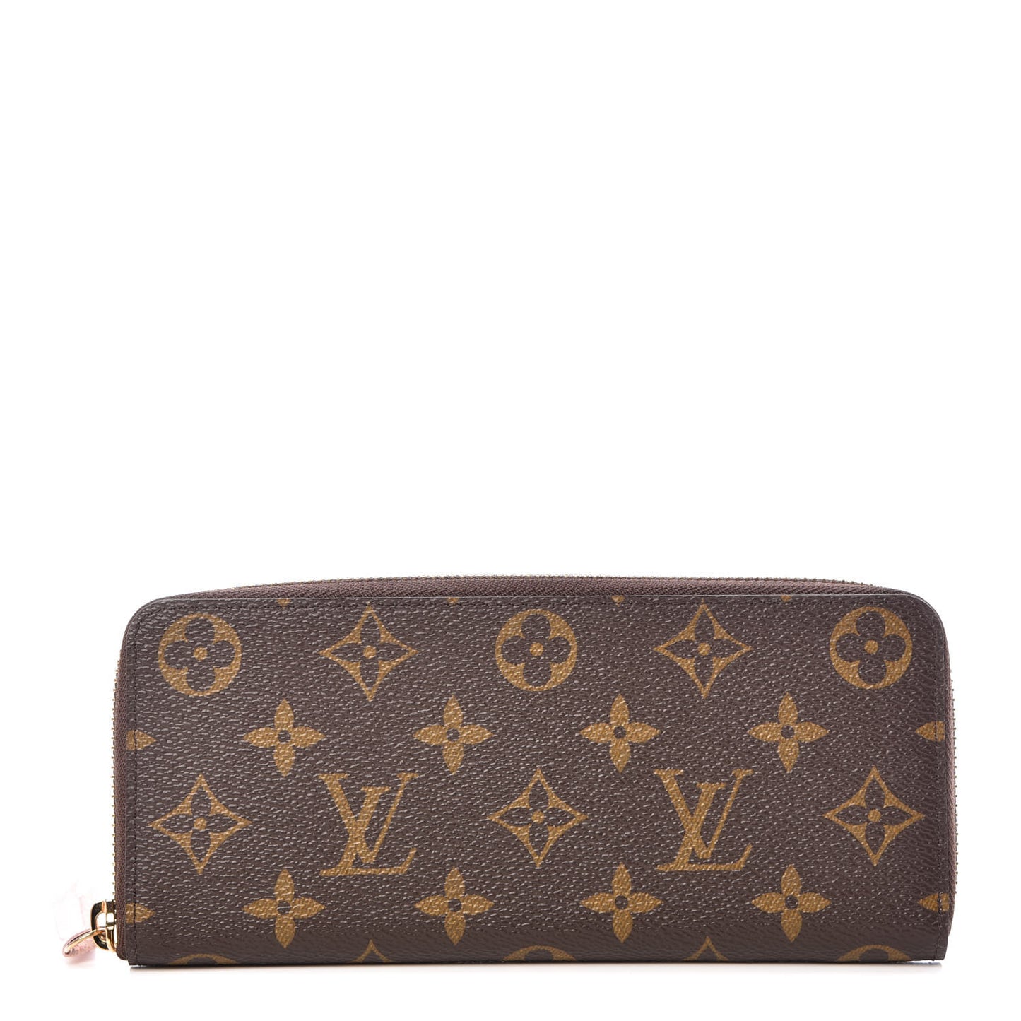 Monogram Clemence Wallet Rose Ballerine