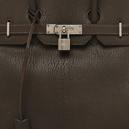 Hermes Chevre de Coromandel Birkin 35 Vert Bronze 8 of 17