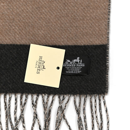 Hermes Wool Cashmere Brides De Gala Blanket Black Ecru Camel 3 of 3
