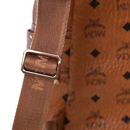MCM Visetos Medium Side Studs Stark Backpack Cognac 15 of 16