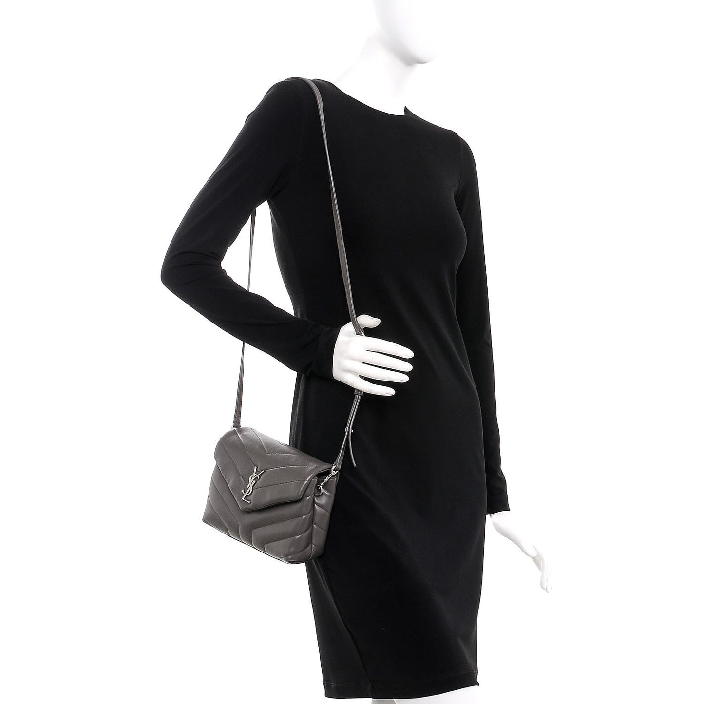 Calfskin Y Quilted Monogram Toy Loulou Crossbody Bag Earth